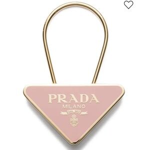 Prada Triangular Metal Charm NIB